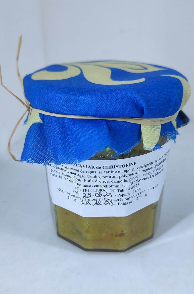 Caviar de christophine 200g, SAVEURS DE MOOREA