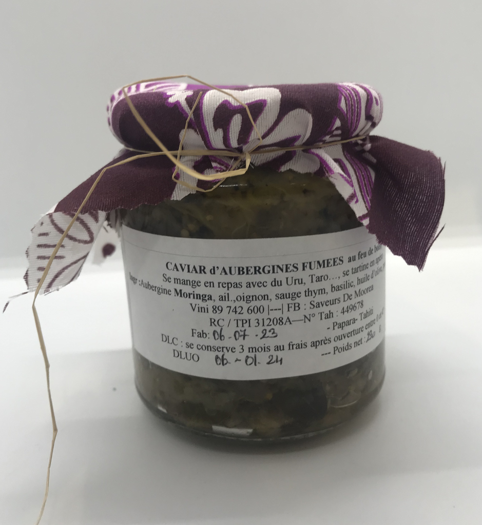 Caviar d'aubergine, SAVEURS DE MOOREA