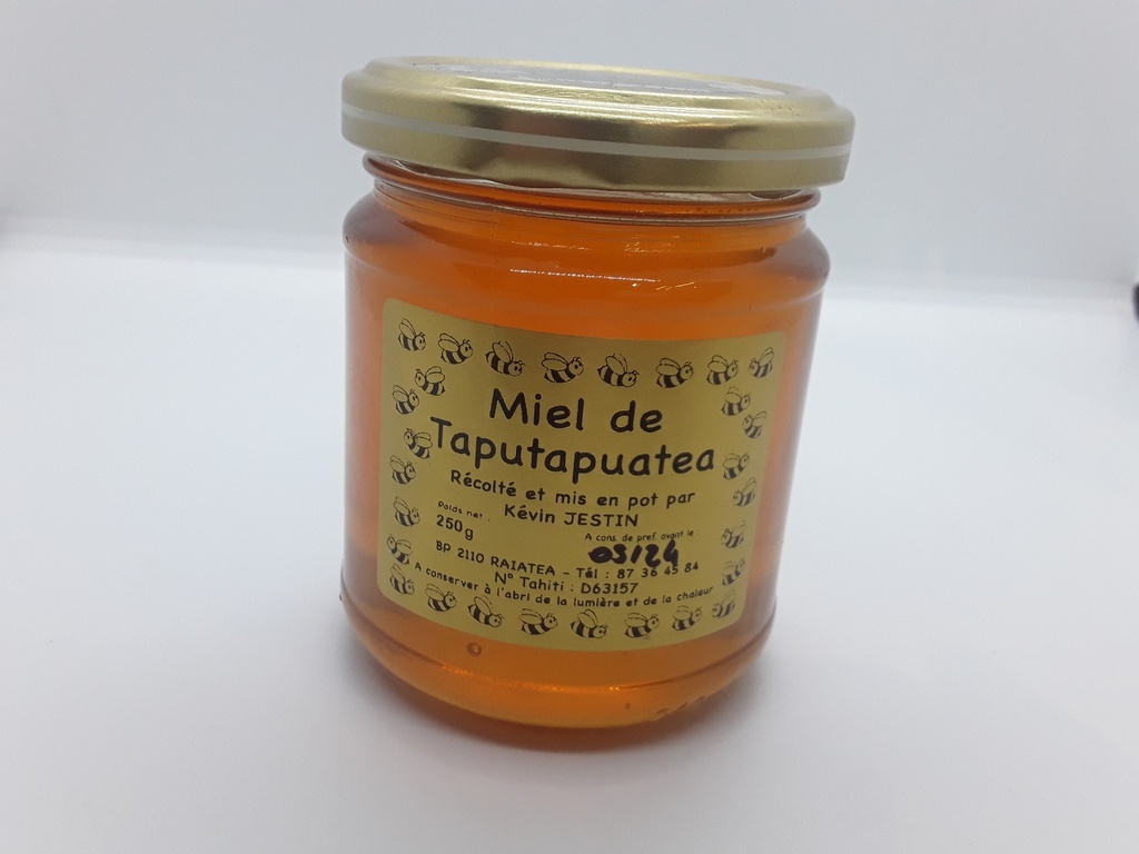 Miel de Raiatea 250 g, MIEL DE TAPUTAPUATEA