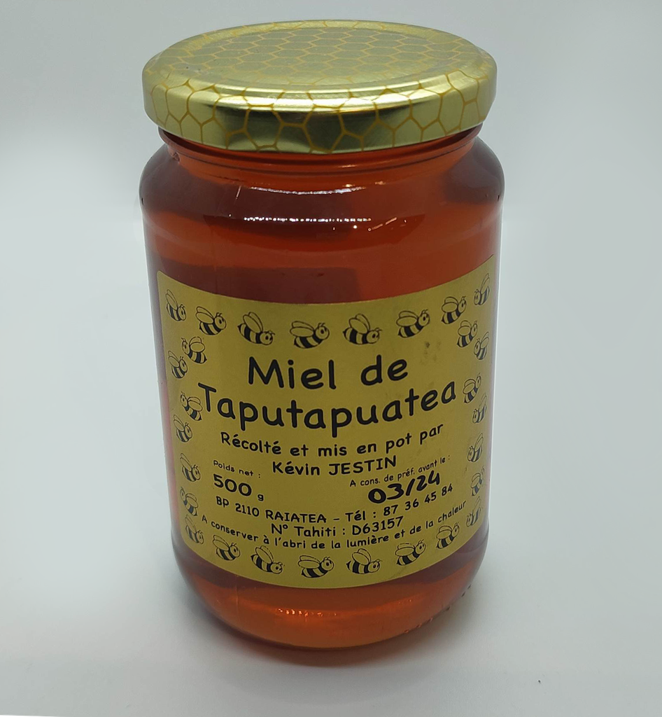 Miel de Raiatea 500 g, MIEL DE TAPUTAPUATEA