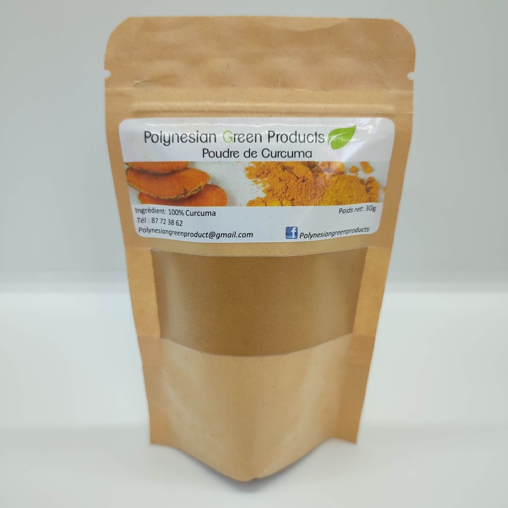 Poudre CURCUMA ,POLYNESIAN GREEN PRODUCTS