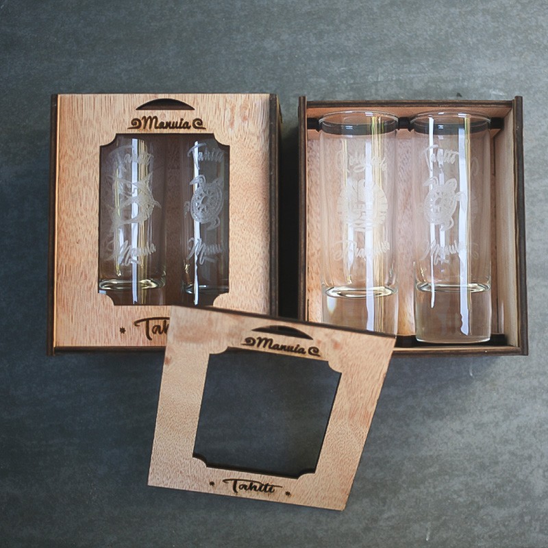 Coffret 2 shots glass