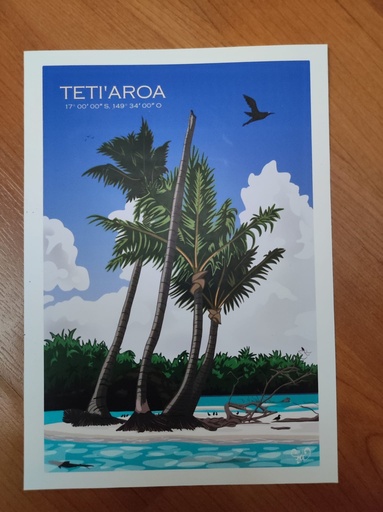 Affichette A5 TETIAORA, OCEAN SYDE